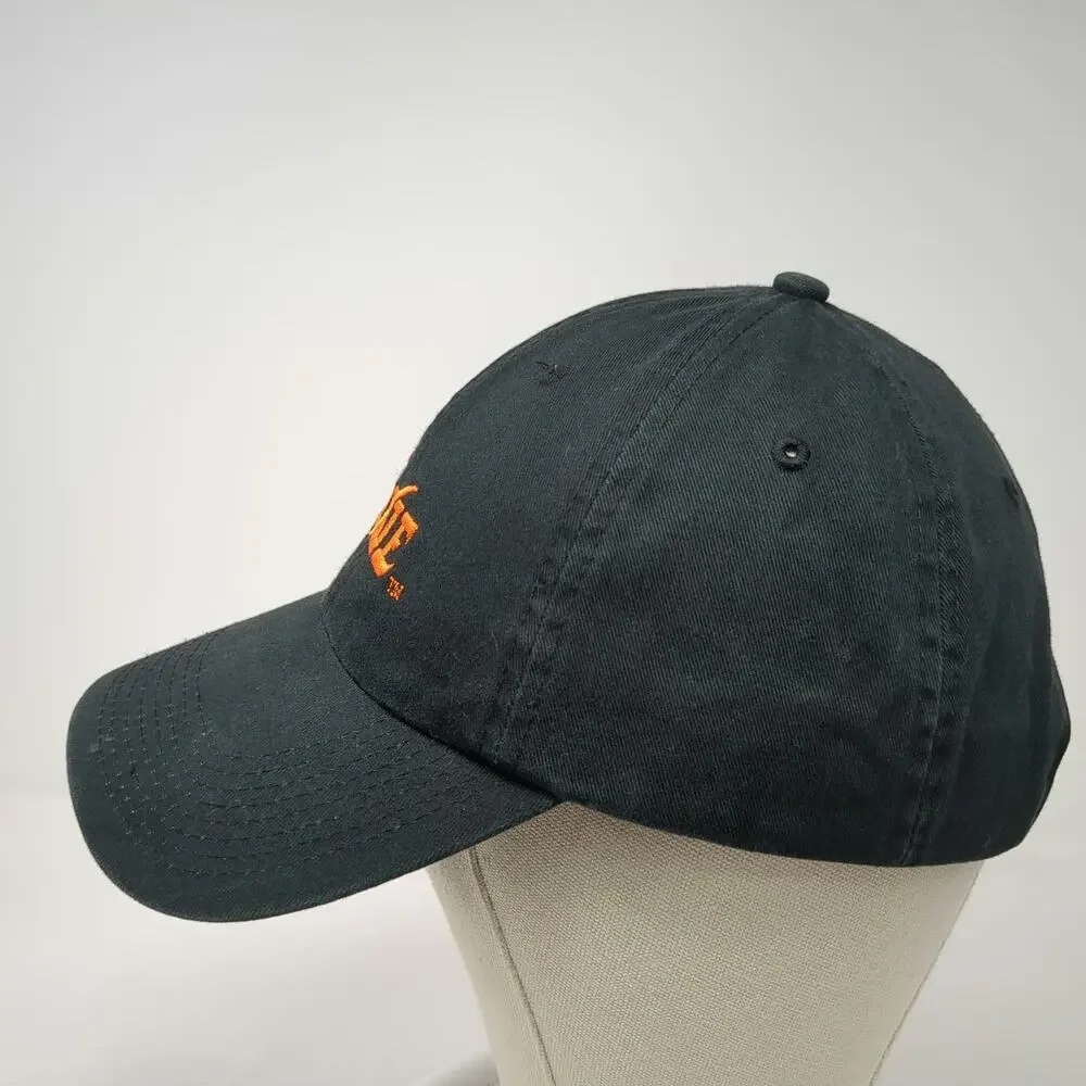 Fahrenheit Baseball Cap Black OS Embroidered Moxie Logo Hat Slideback Cotton
